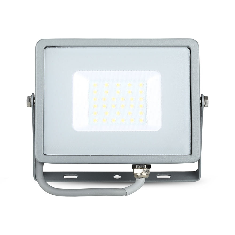 30W Naświetlacz LED SMD / Chip SAMSUNG / Barwa:3000K / Obudowa: Szara