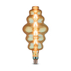 8W Żarówka dekoracyjna LED S180 / Klosz: Bursztynowy / Barwa:2200K / Ściemniana / Trzonek:E27