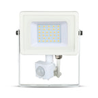 30W Naświetlacz LED SMD z czujnikiem ruchu / Chip SAMSUNG / Barwa:4000K / Obudowa: Biała