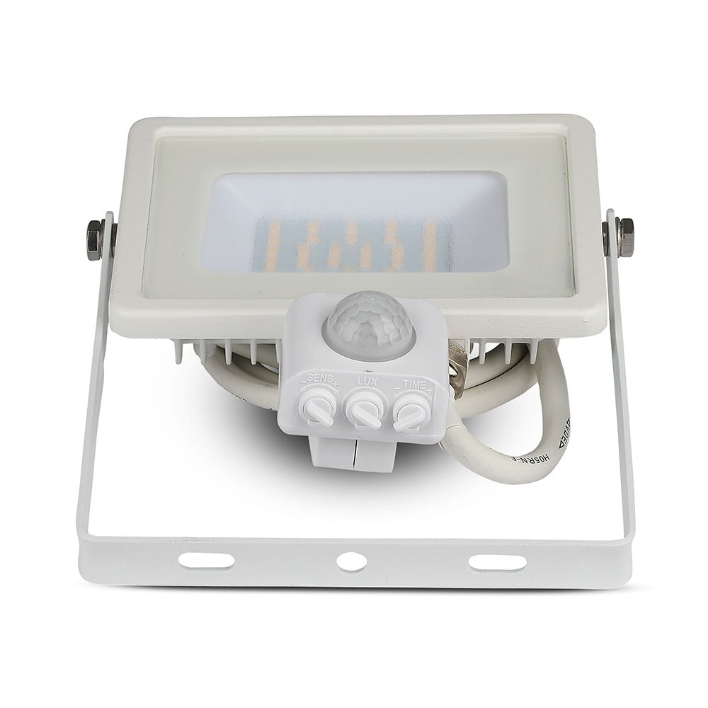 30W Naświetlacz LED SMD z czujnikiem ruchu / Chip SAMSUNG / Barwa:3000K / Obudowa: Biała