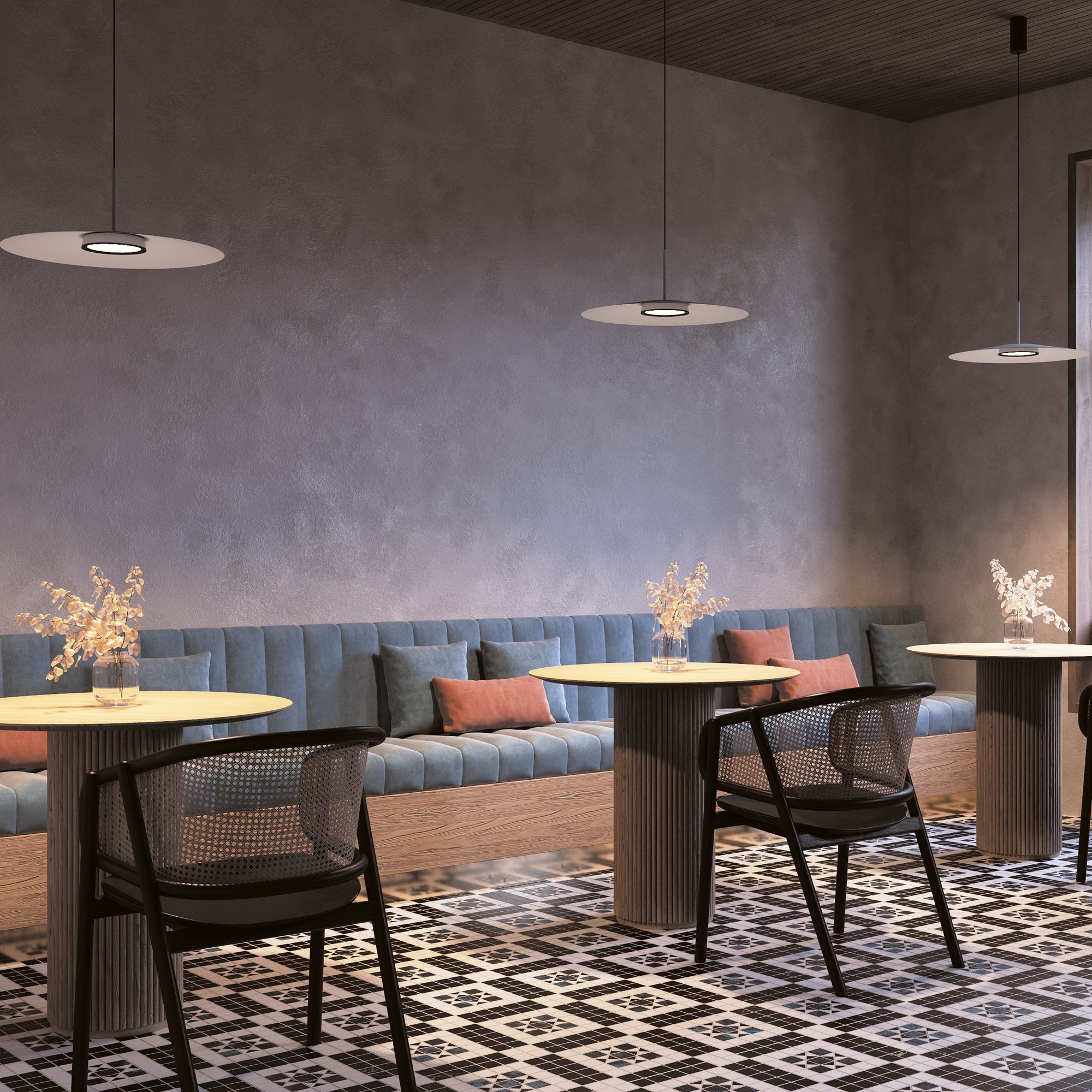 Maytoni Lampa wisząca El - Aluminium - Czarny MOD041PL-L15W3K1