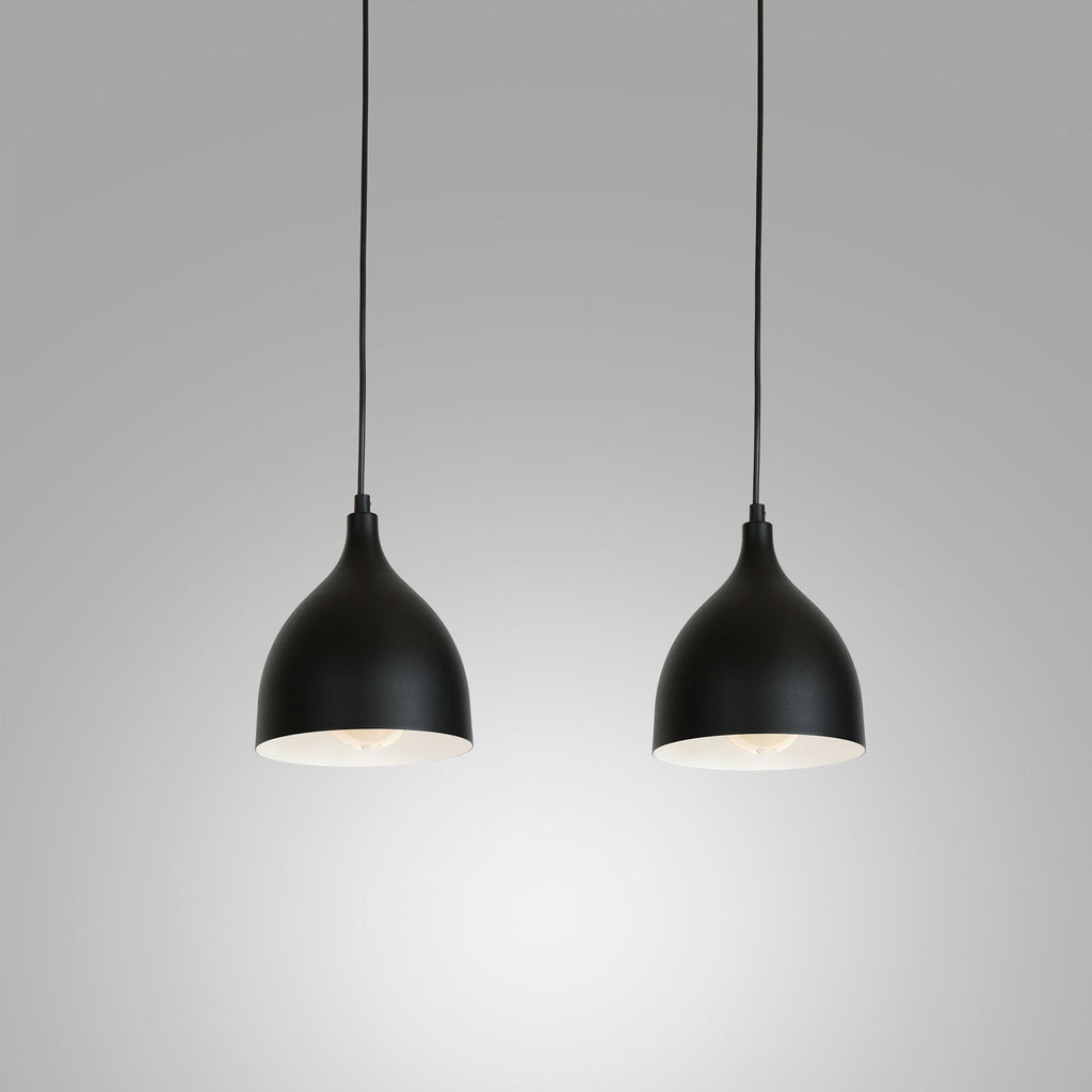 żyrandol Noak classic black/white 2xE27