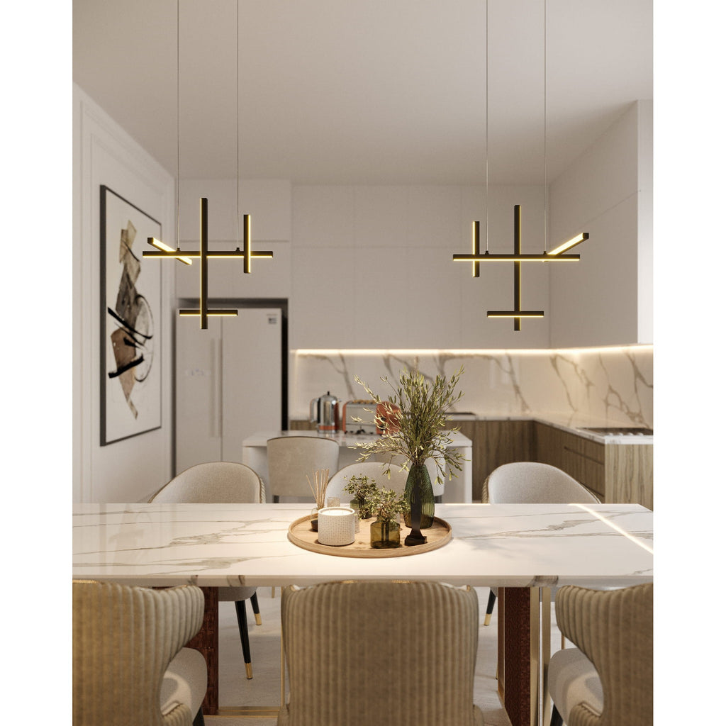 Maxlight Lampa wisząca Soho - Aluminium - Czarny P0546
