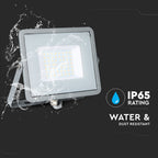 50W Naświetlacz LED SMD / Chip SAMSUNG / Barwa:4000K / Obudowa: Szara