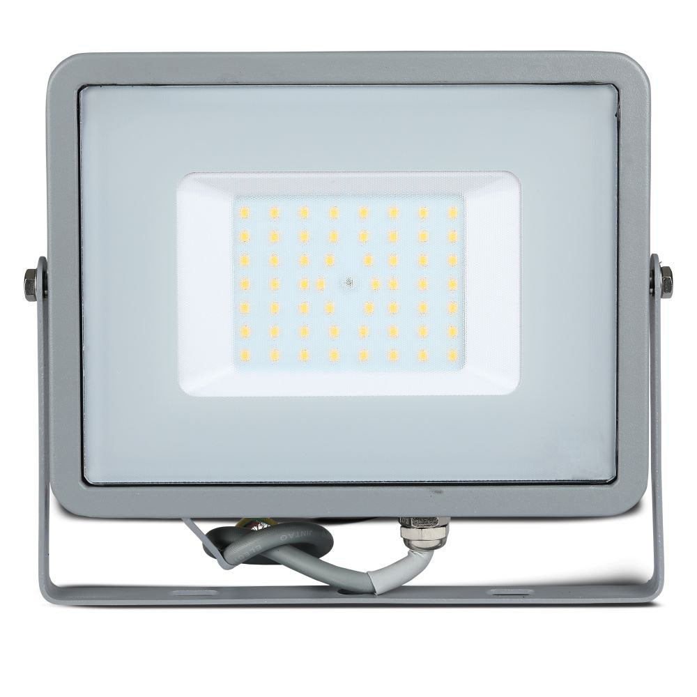 50W Naświetlacz LED SMD / Chip SAMSUNG / Barwa:6400K / Obudowa: Szara