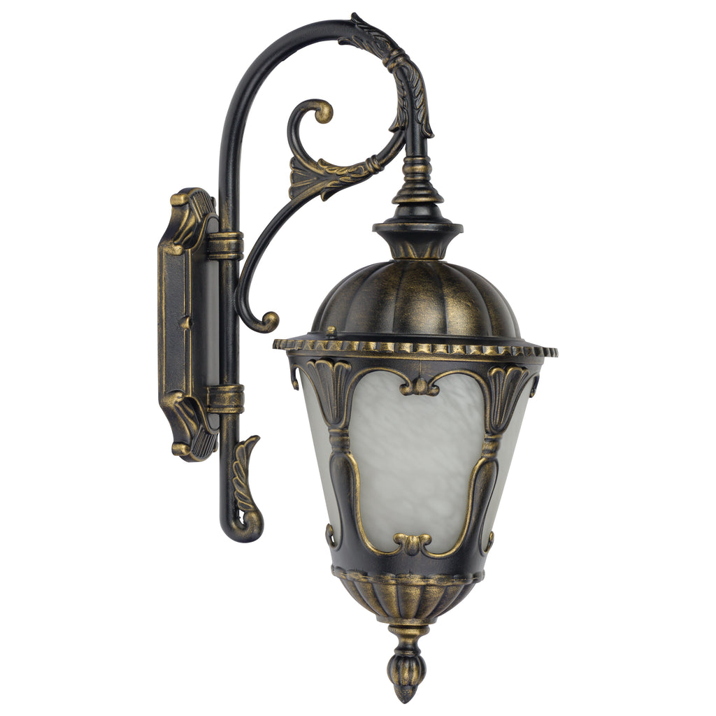 Nowodvorski Lampa ścienna natynkowa TYBR 25W only LED 50/60Hz IP44 - Aluminium lakierowane - Czarny patynowany złotem