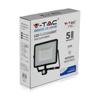 50W Naświetlacz LED SMD z czujnikiem ruchu / Chip SAMSUNG / Barwa:3000K / Obudowa: Czarna