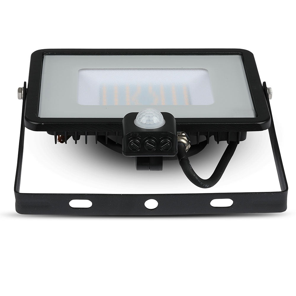 50W Naświetlacz LED SMD z czujnikiem ruchu / Chip SAMSUNG / Barwa:3000K / Obudowa: Czarna