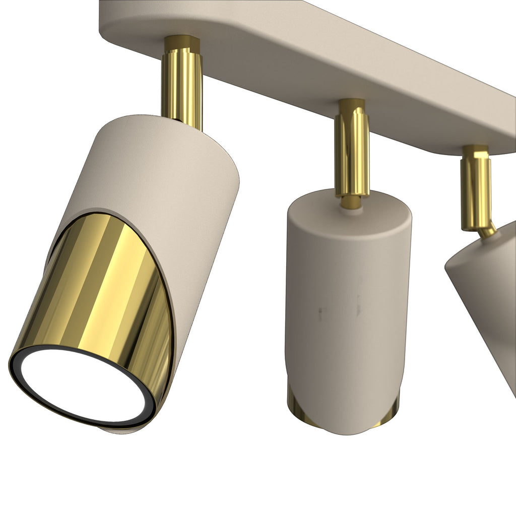 spot Shift beige/gold 3xGU10
