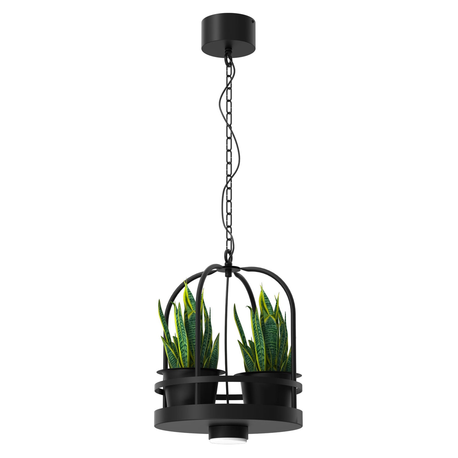 żyrandol Zona round dia 300 black, 1xGX53