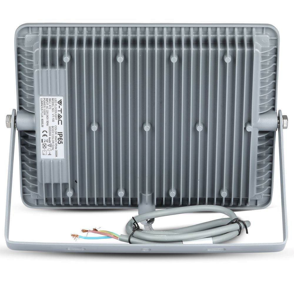 100W Naświetlacz LED SMD / Chip SAMSUNG / Barwa:6400K / Obudowa: Szara