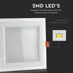 18W Panel LED / Barwa:3000K / Kwadratowa