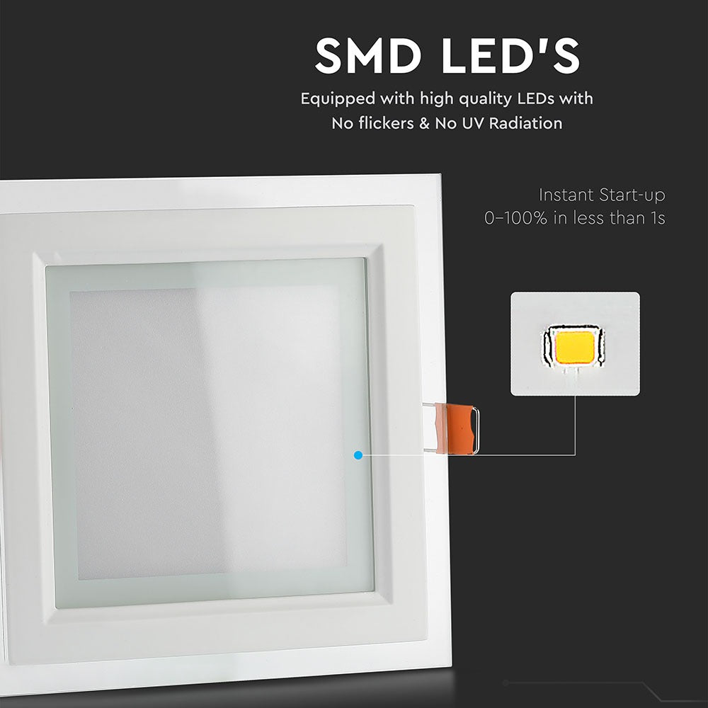 18W Panel LED / Barwa:6400K / Kwadratowa