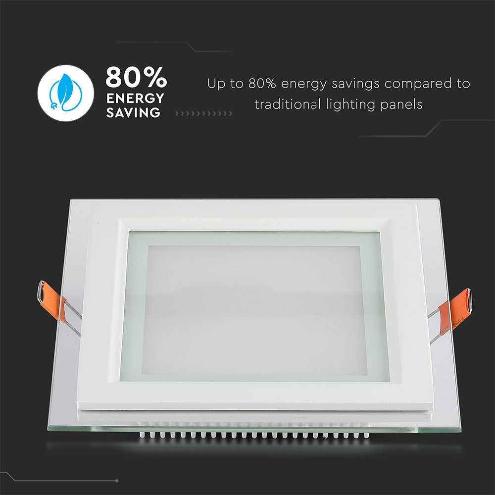 18W Panel LED / Barwa:6400K / Kwadratowa