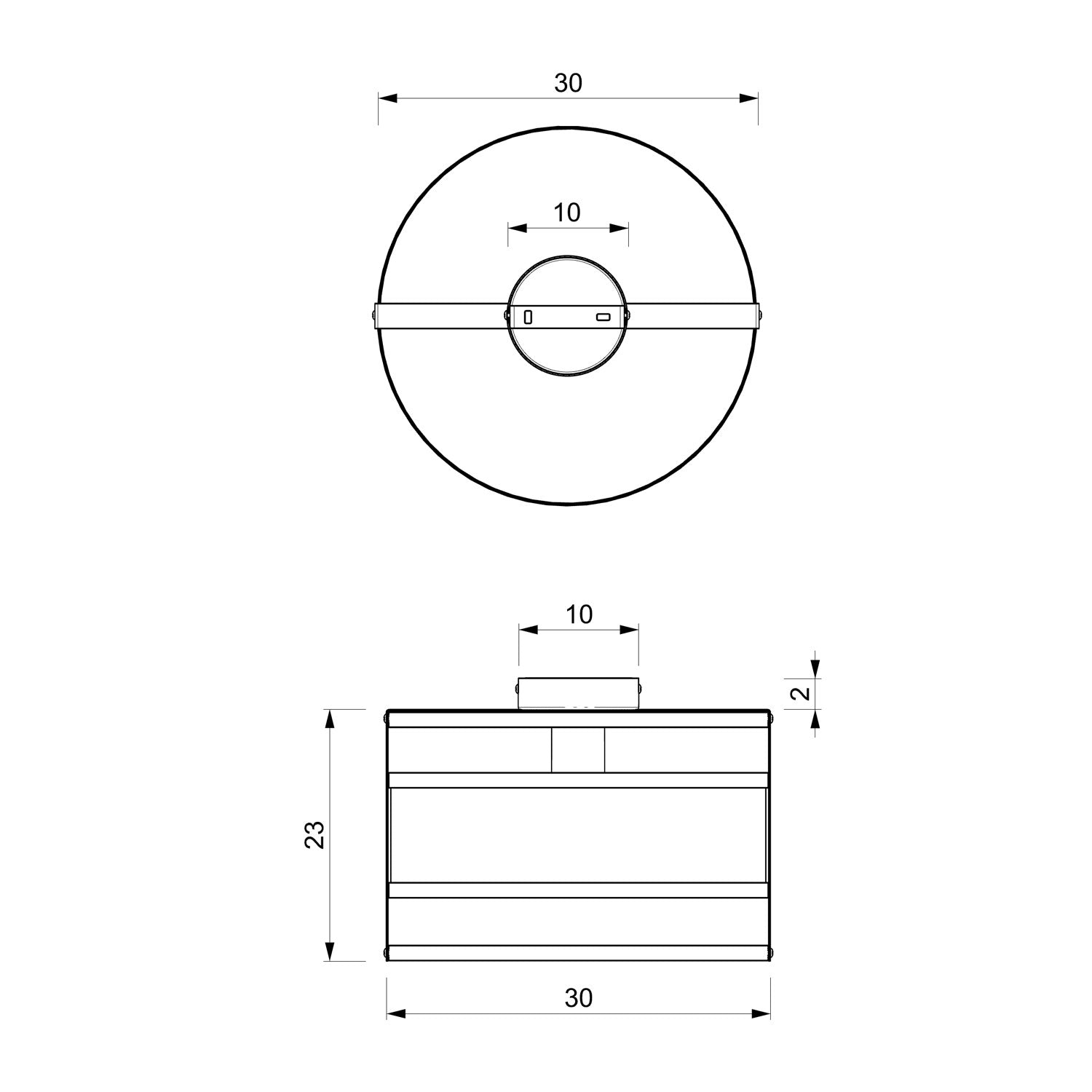 plafon Rim black 1xE27