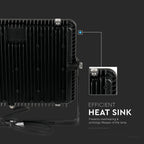150W Naświetlacz LED SMD / Chip SAMSUNG / Barwa:6400K / Obudowa: Czarna
