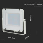 150W Naświetlacz LED SMD / Chip SAMSUNG / Barwa:6400K / Obudowa: Biała