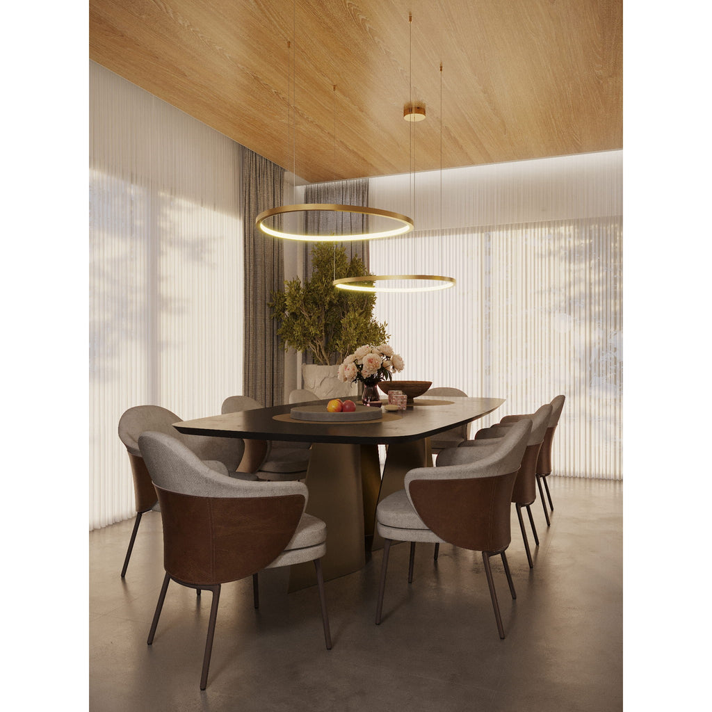 Maxlight Lampa wisząca Cayenne 80 cm - Metal - Miedź szczotkowana P0606D