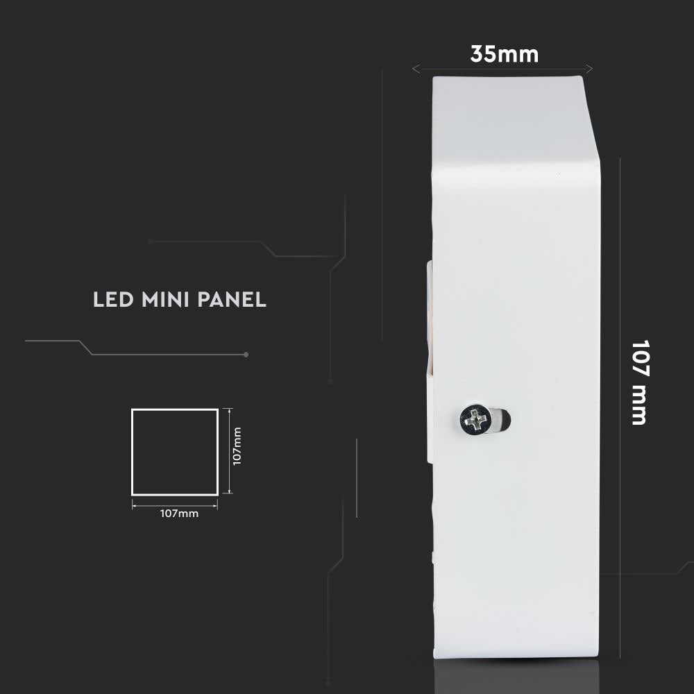8W Panel LED / Barwa:3000K / Kwadratowa