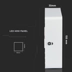15W Panel LED / Barwa:3000K / Kwadratowa