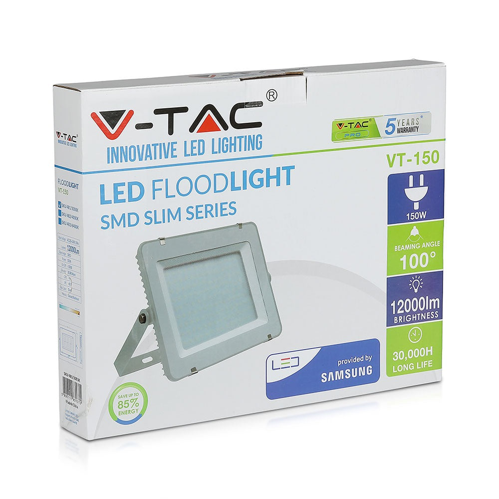 150W Naświetlacz LED SMD / Chip SAMSUNG / Barwa:4000K / Obudowa: Szara