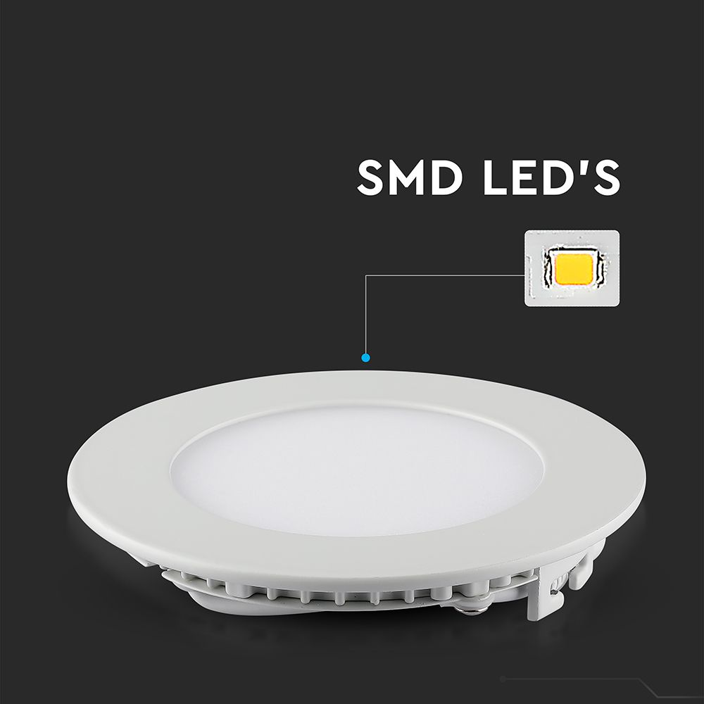 6W Panel LED / Barwa:6400K / Okrągła