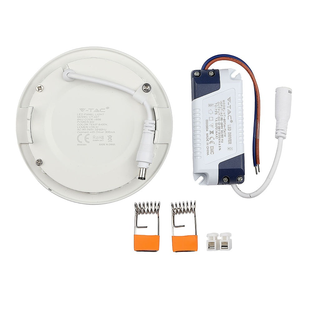 6W Panel LED / Barwa:4000K / Okrągła