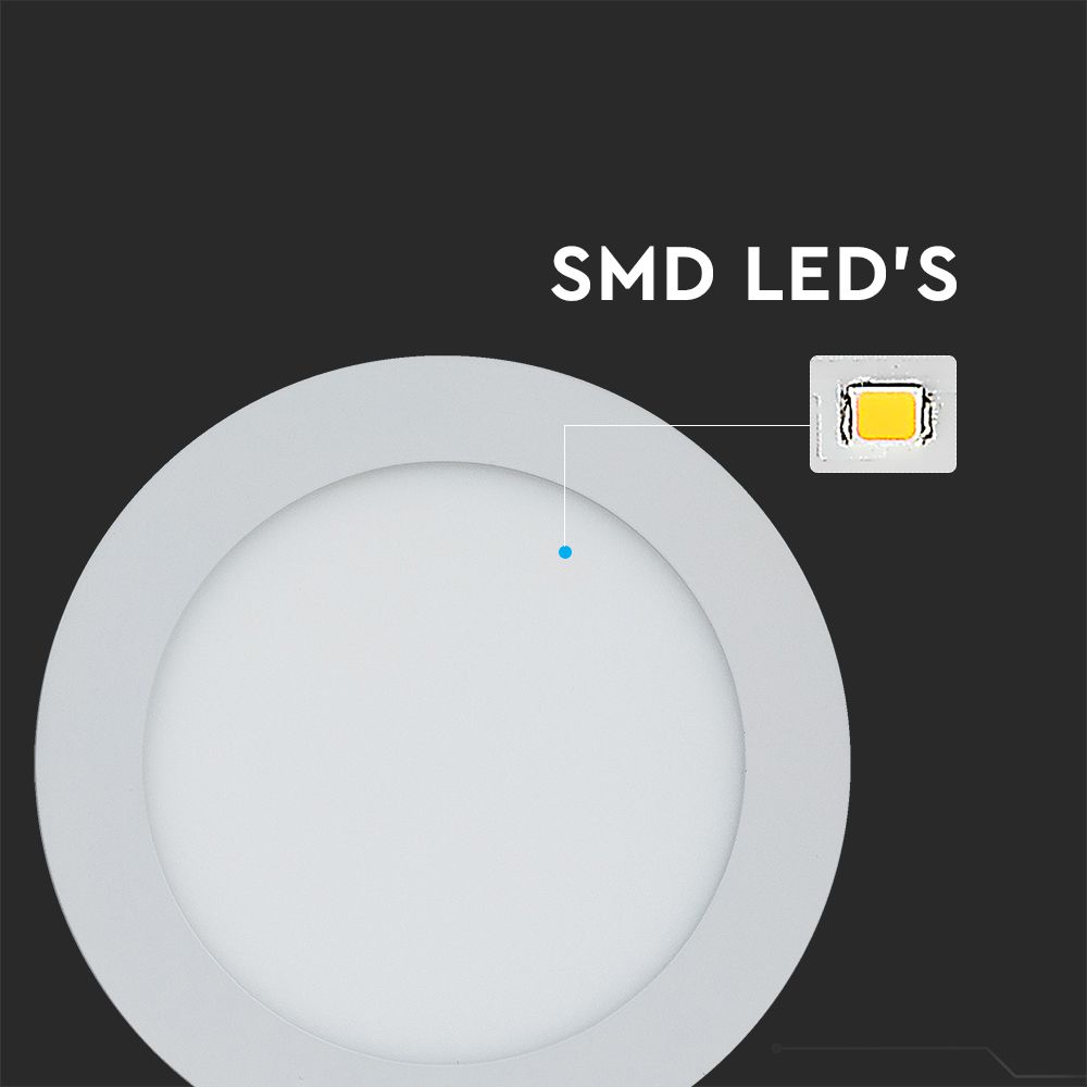 12W Panel LED / Barwa:3000K / Okrągła