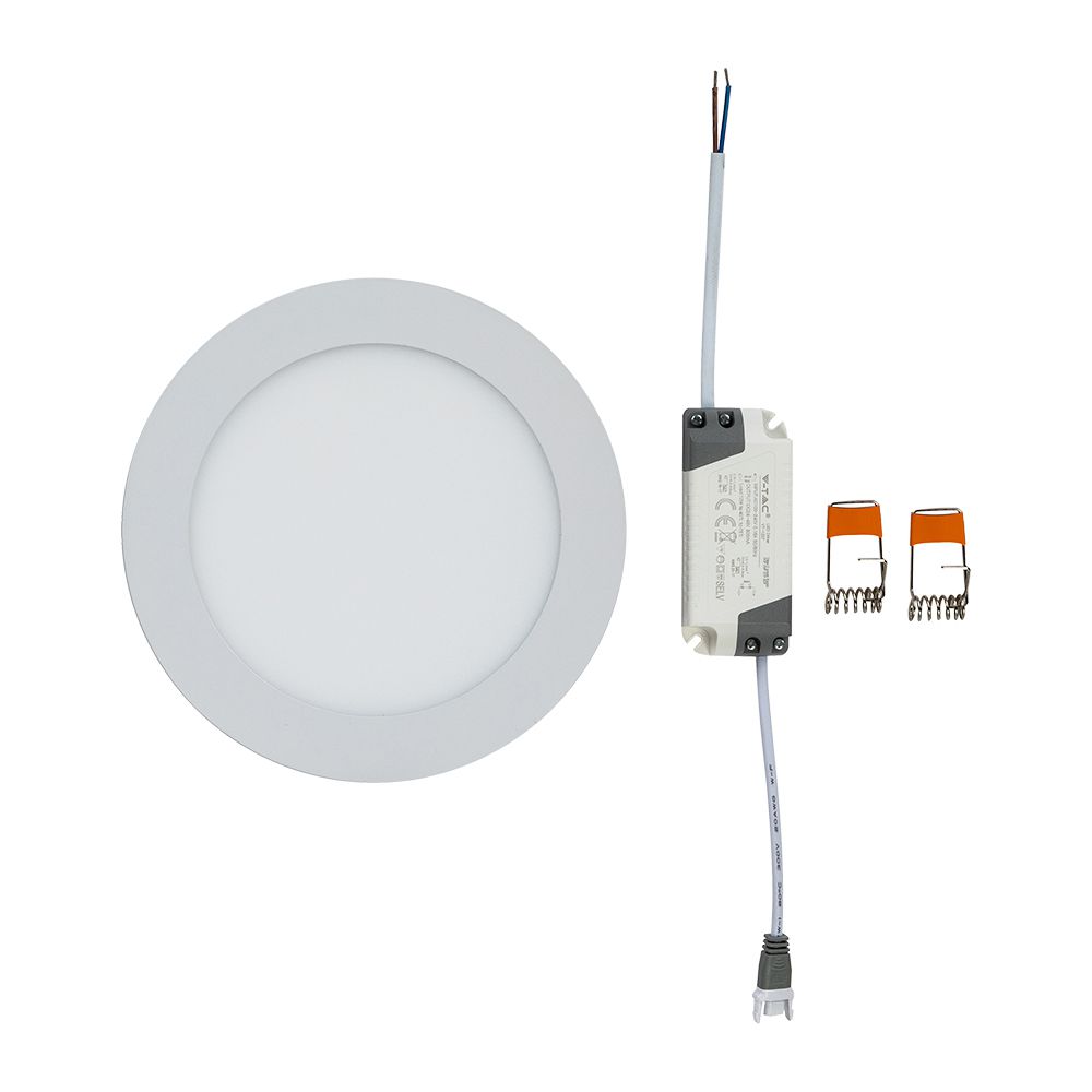 12W Panel LED / Barwa:3000K / Okrągła