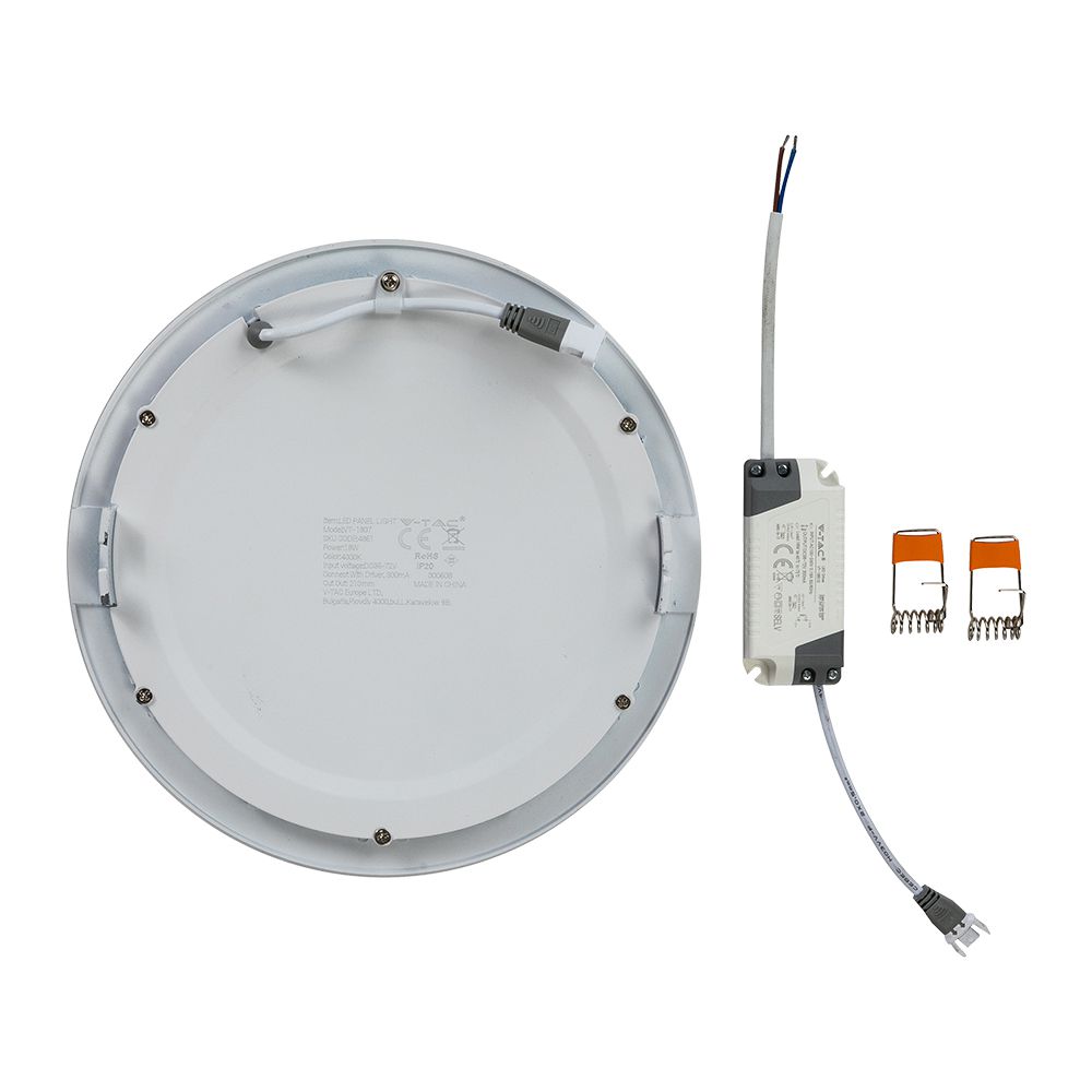 18W Panel LED / Barwa:3000K / Okrągła