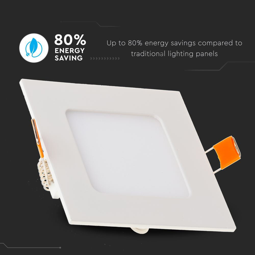 6W Panel LED / Barwa:6400K / Kwadratowa
