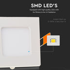 12W Panel LED / Barwa:6400K / Kwadratowa