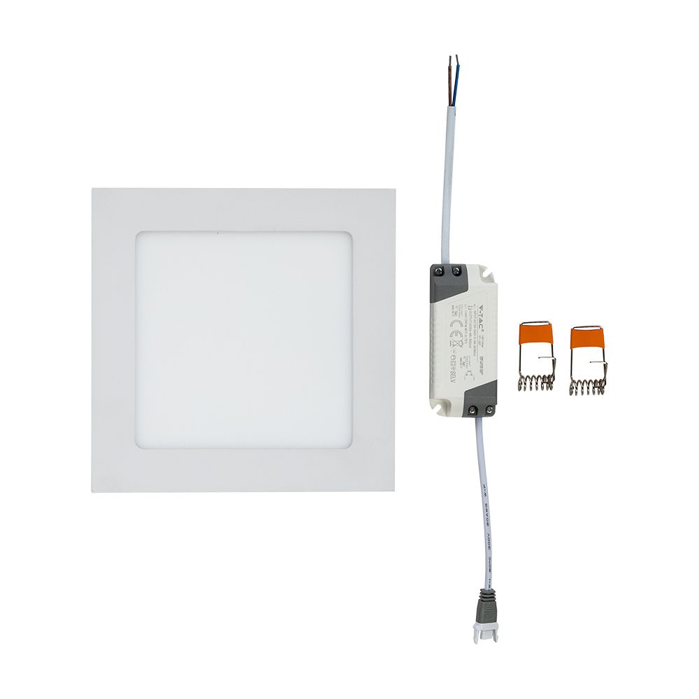 12W Panel LED / Barwa:3000K / Kwadratowa