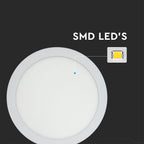 24W Panel LED / Barwa:3000K / Okrągła
