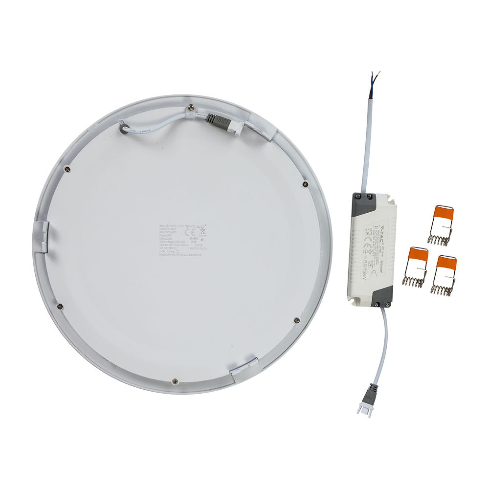 24W Panel LED / Barwa:3000K / Okrągła