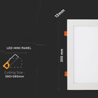 24W Panel LED / Barwa:4000K / Kwadratowa