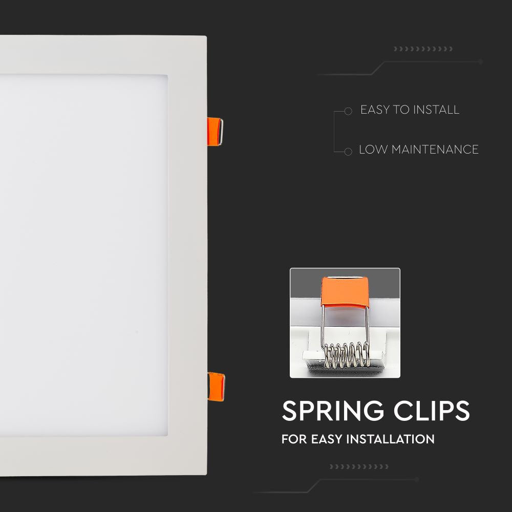 24W Panel LED / Barwa:6400K / Kwadratowa