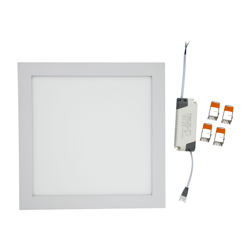 24W Panel LED / Barwa:3000K / Kwadratowa