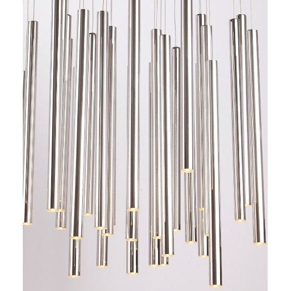 Maxlight Lampa wisząca Organic - Stal nierdzewna + akryl - Chrom P0175D