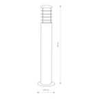 Nowodvorski Lampa stojąca HORN 10W only LED 50/60Hz IP44 - Aluminium lakierowane - Brąz 4906