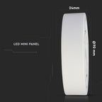 6W Panel LED / Barwa:3000K / Okrągła