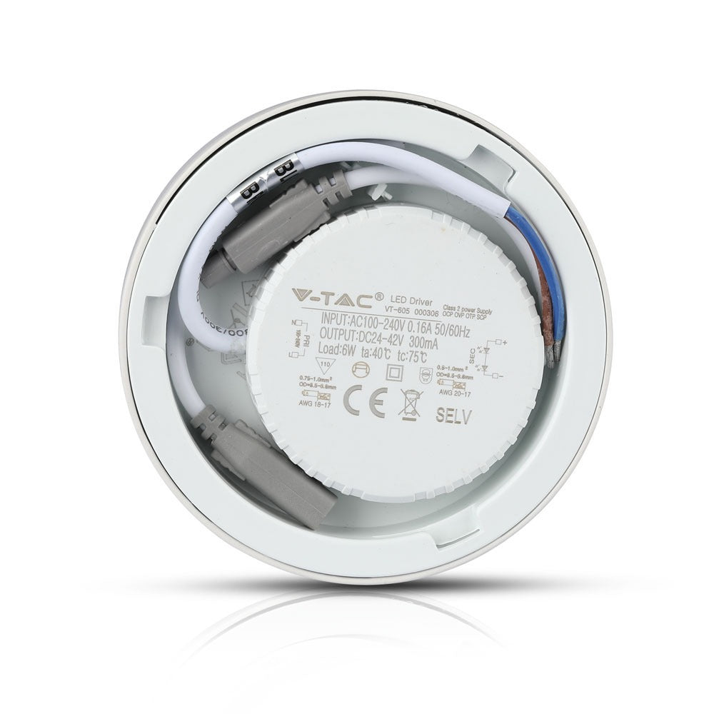 6W Panel LED / Barwa:6400K / Okrągła