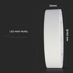 12W Panel LED / Barwa:3000K / Okrągła