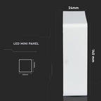 12W Panel LED / Barwa:3000K / Kwadratowa
