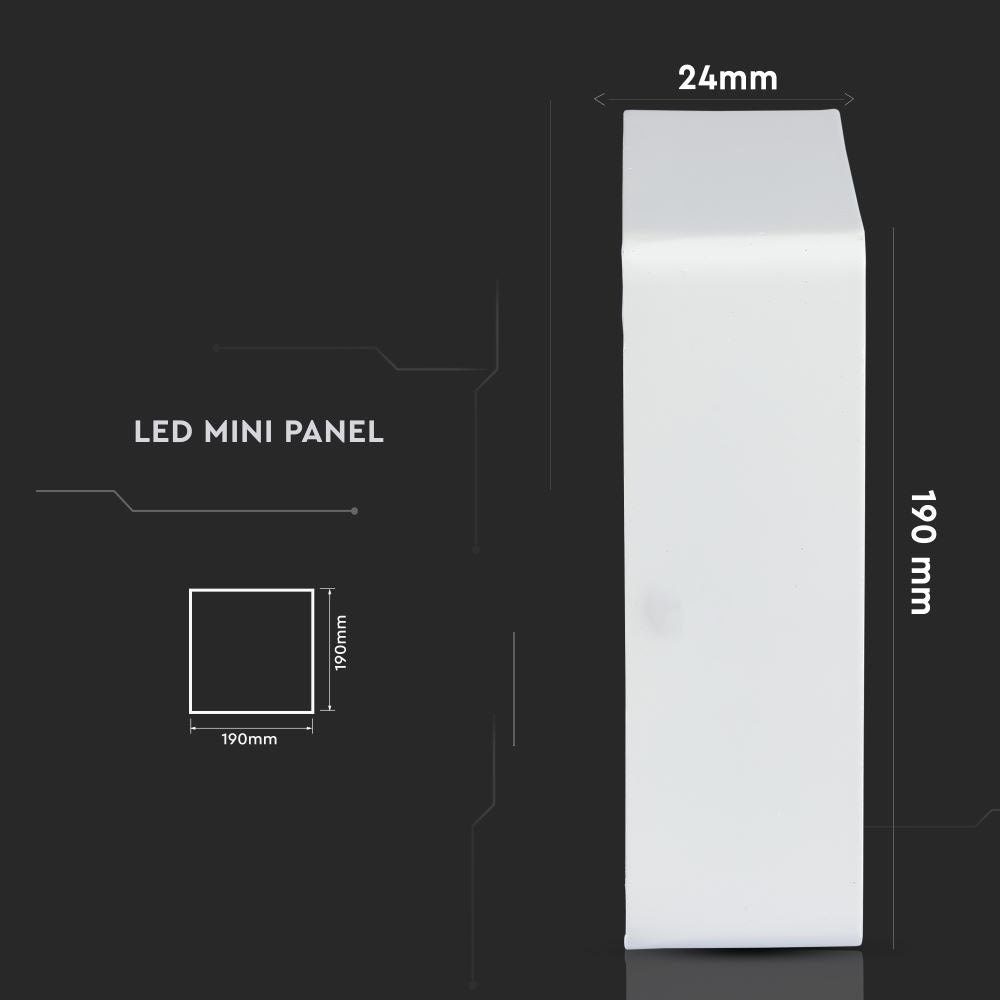SQ 18W Panel LED / Barwa:4000K / Kwadratowa