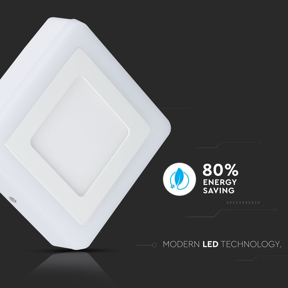 8W Panel LED / Barwa:3000K / Kwadratowa