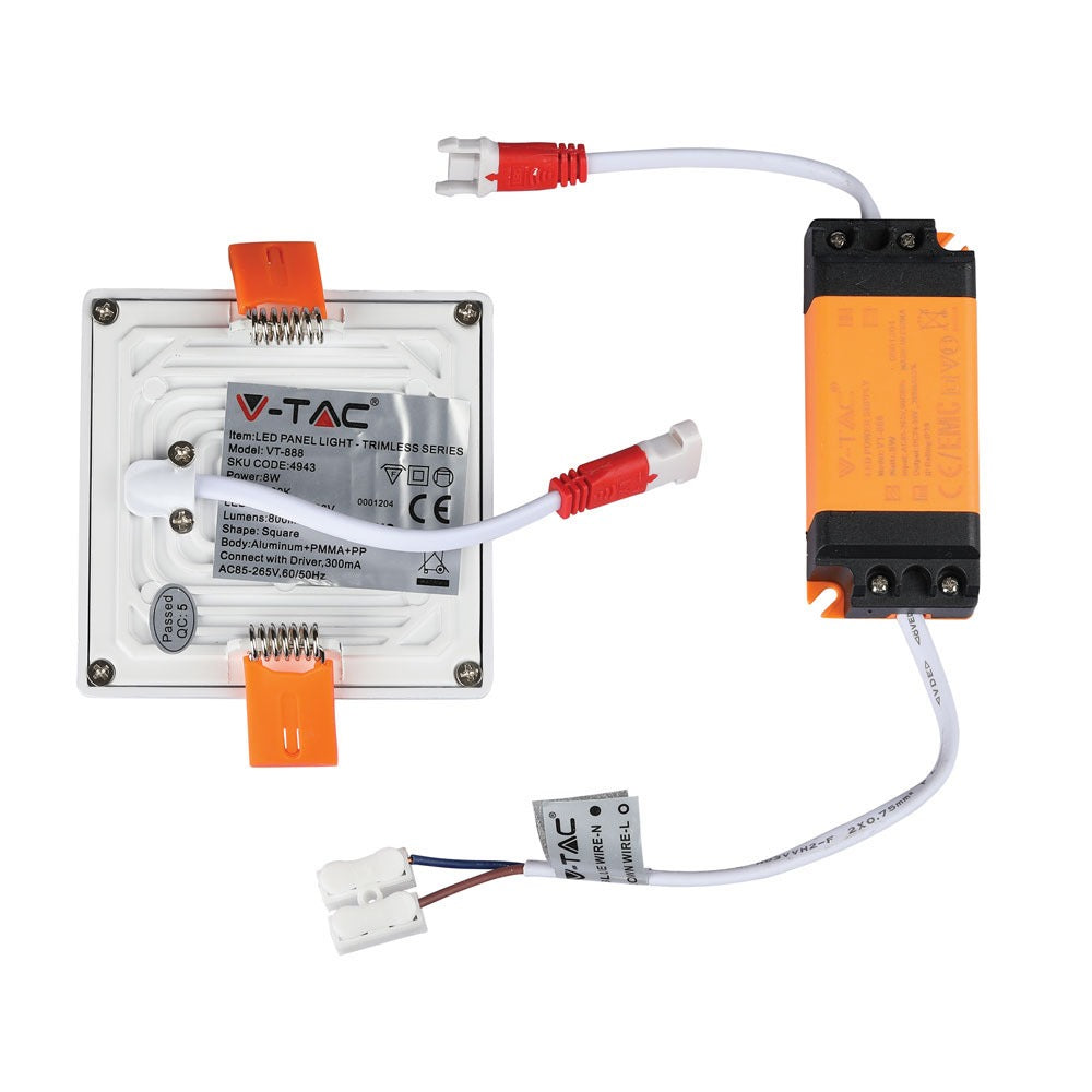 8W Panel LED / Barwa:4000K / Kwadratowa