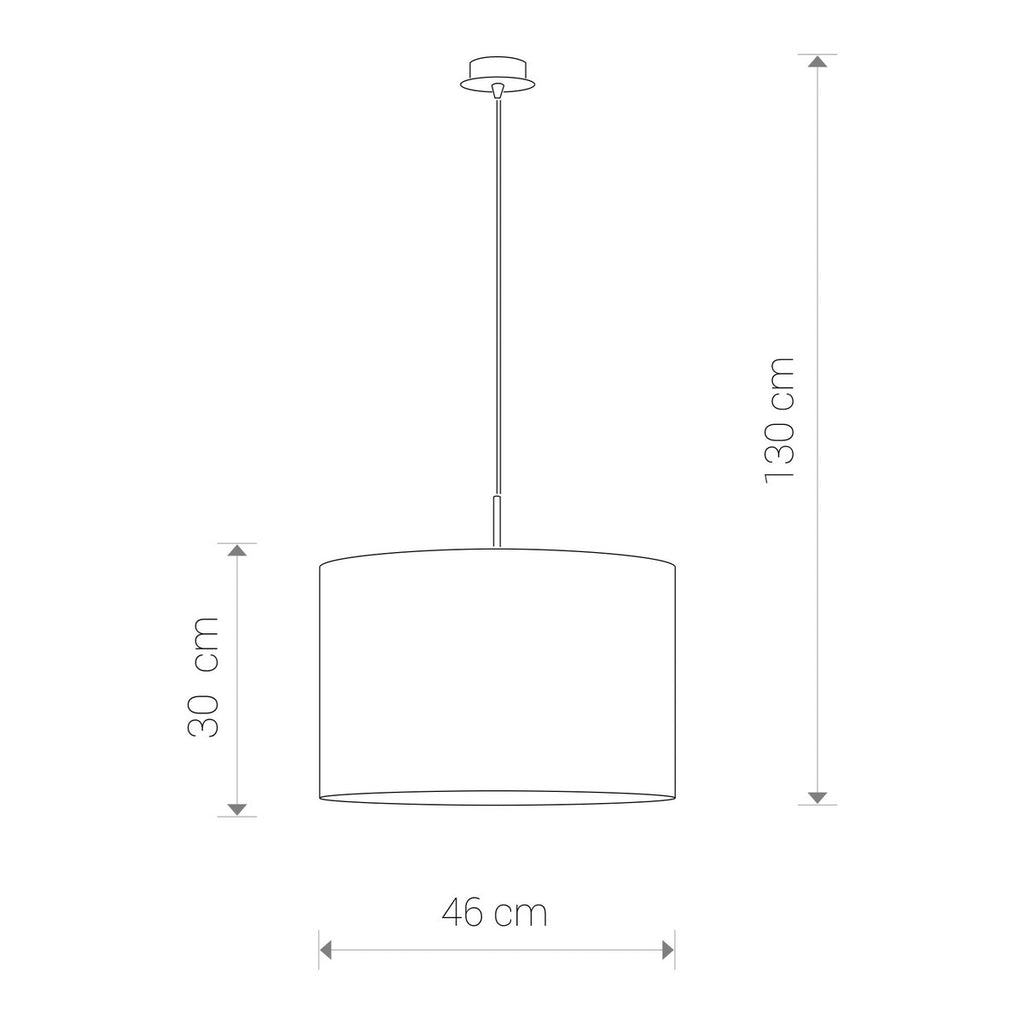 Nowodvorski Lampa wisząca ALICE L 25W only LED 50/60Hz - Tkanina - Czarno-złoty 4961