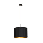 Nowodvorski Lampa wisząca ALICE L 25W only LED 50/60Hz - Tkanina - Czarno-złoty