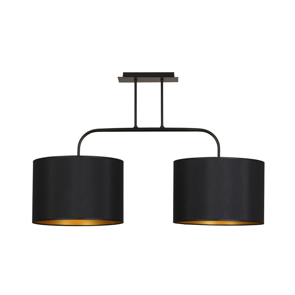 Nowodvorski Lampa przysufitowa ALICE M 25W only LED 50/60Hz - Tkanina - Czarno-złoty
